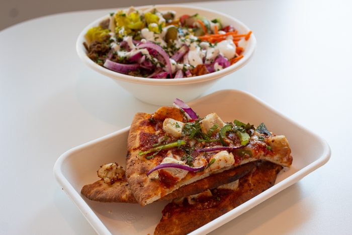 A fresh dish prepared at 521 Kitchen