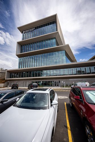 Surface parking lot outside the SFESOM building entrance